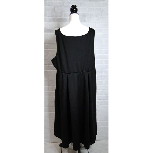 Torrid Size 4 Dress Square Neck Skater Scuba Black Midi - Picture 3 of 6